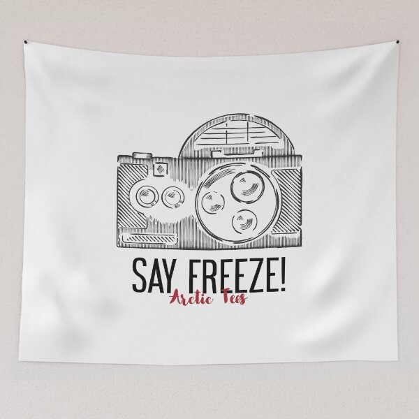 Aperçu de l'œuvre Dites Freeze! créée et vendue par Arctic-Teeshop.