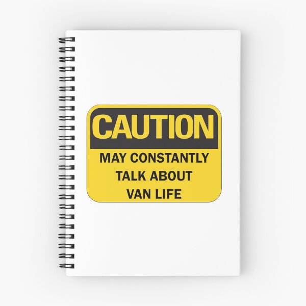 Item preview, Caution: may constantly talk about van life funny van lifer nomad saying with black typography designed and sold by Deegital18.