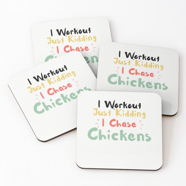 Item preview, I Workout Just Kidding I Chase Chickens designed and sold by walidsam07.