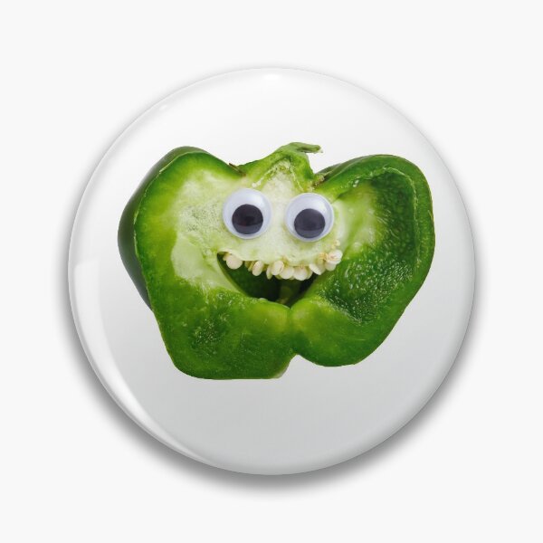 Item preview, Food with Faces: Green Pepper designed and sold by hannahelizabeth.