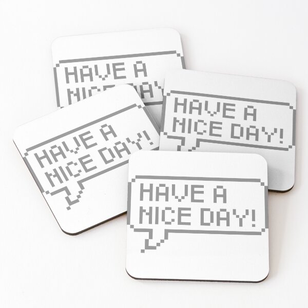 Item preview, HAVE A NICE DAY - PIXEL ART - TALK BUBBLE designed and sold by Fabs77z.