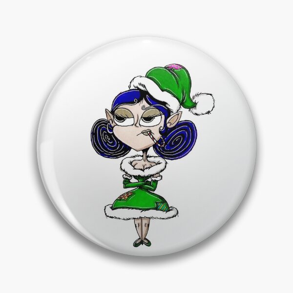 Item preview, Poinsettia the Humbug Elf designed and sold by Curios-of-Eno.