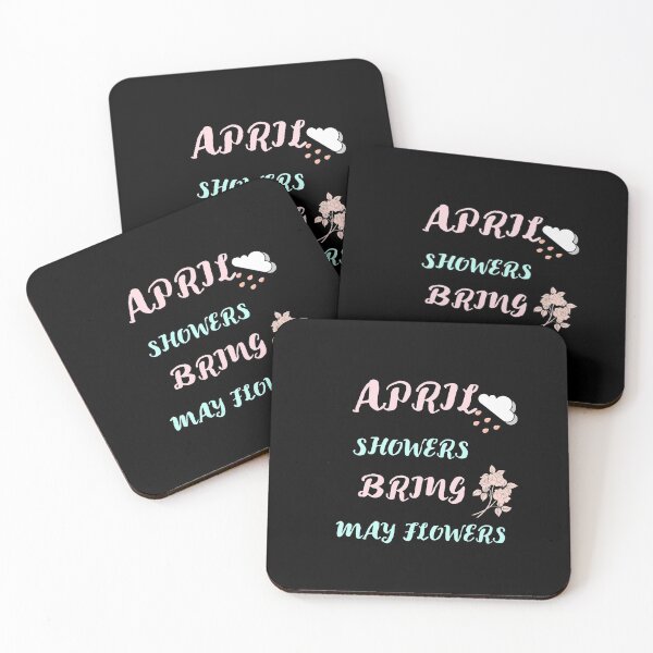 Item preview, april showers bring may flowers  Essential T-Shirt designed and sold by POPLIN ⭐ ⭐ ⭐ ⭐ ⭐.