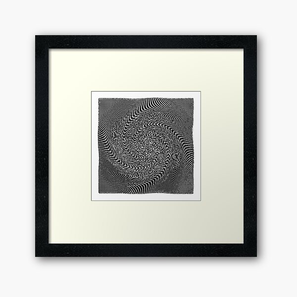 Aperçu de l'œuvre Op art noir et blanc créée et vendue par Aquila Light Pictures.