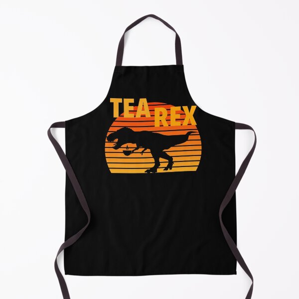Item preview, Tea Rex Tea Loving T-Rex Drinking Tea Retro Sunset designed and sold by Zurickdesigns.