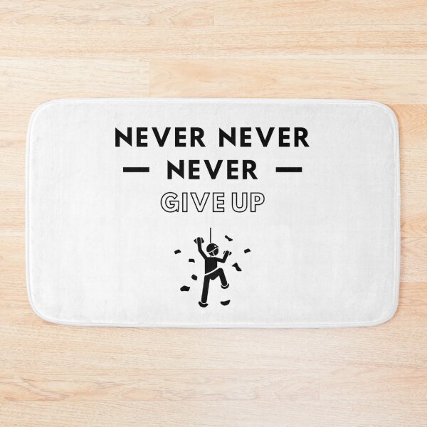 Item preview, Rock climbing: Never never never give up designed and sold by TheGreenGoat.