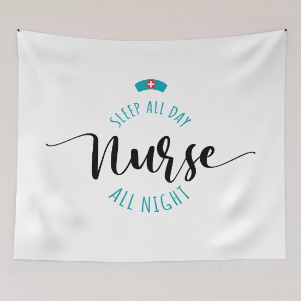 Item preview, Sleep All Day Nurse All Night designed and sold by AbraFero.