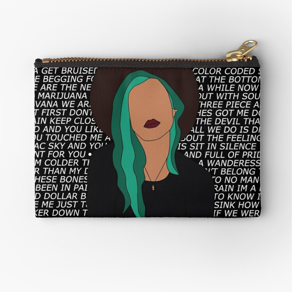 Halsey And Lyrics Zipper Pouch By Deminoles Redbubble