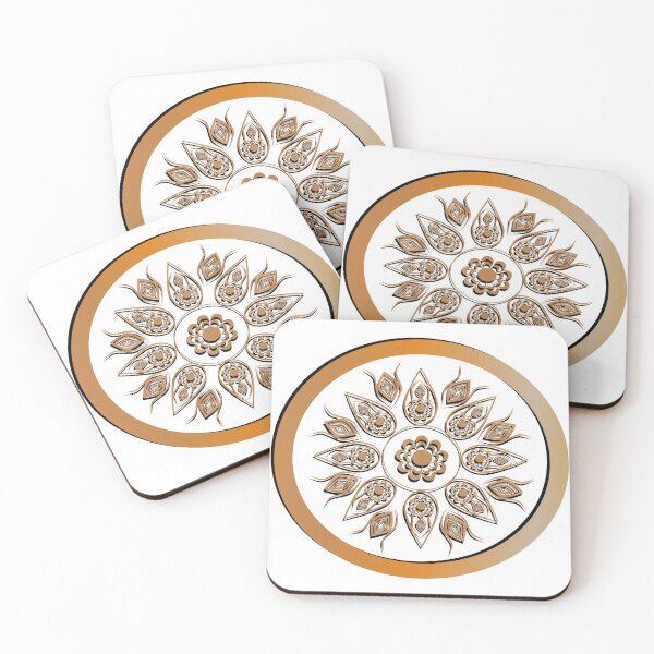 Item preview, Golden abstract Mandal ornate pattern for background, invitations, cards, premium templates. designed and sold by ikshvaku.