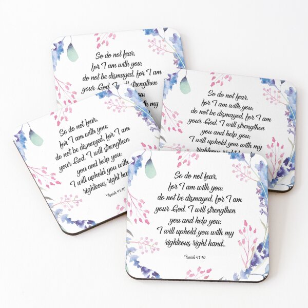 Item preview, Bible verse Do not fear, Isaiah 41:10, scripture, Christian gift designed and sold by Christian Word Art.