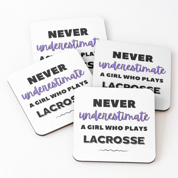 Item preview, Never underestimate a girl who plays lacrosse designed and sold by TheGreenGoat.