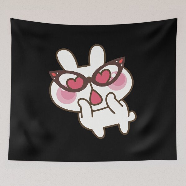 Item preview, Bunny with Glasses designed and sold by Labradoodlesetc.