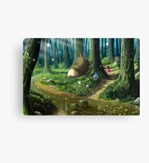 Totoro and Mei Canvas Print