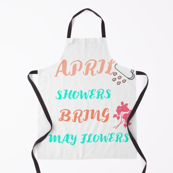 Item preview, april showers bring may flowers - cloud and Flowers Sticker designed and sold by POPLIN ⭐ ⭐ ⭐ ⭐ ⭐.