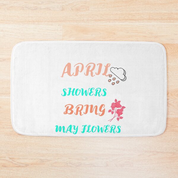 Item preview, april showers bring may flowers - cloud and Flowers Sticker designed and sold by POPLIN ⭐ ⭐ ⭐ ⭐ ⭐.