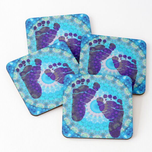 Item preview, Baby Steps One - Blue Baby Feet For Boys - Sharon Cummings designed and sold by Sharon Cummings Art.