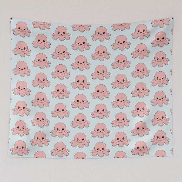 Item preview, Pink Happy Octopus designed and sold by EclipseInFlames.