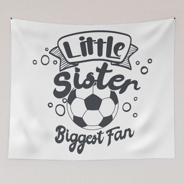 Item preview, Little Sister And Biggest Fan - Soccer designed and sold by Giacob.