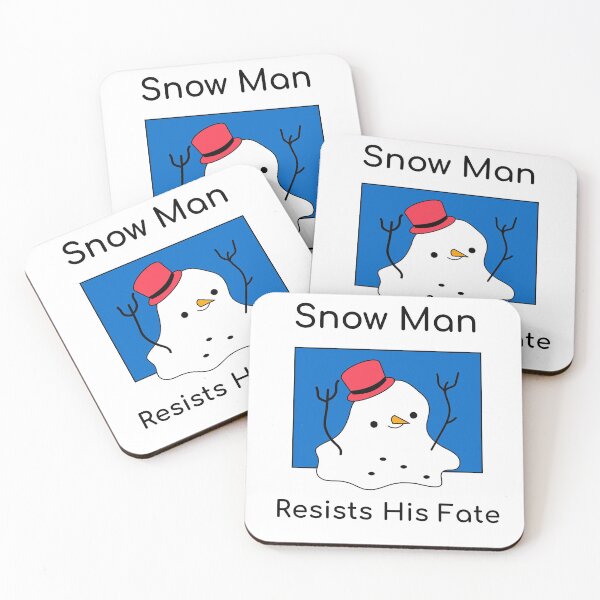 Item preview, Snow Man Resists His Fate designed and sold by Arctic-Teeshop.