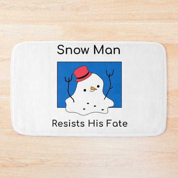 Item preview, Snow Man Resists His Fate designed and sold by Arctic-Teeshop.