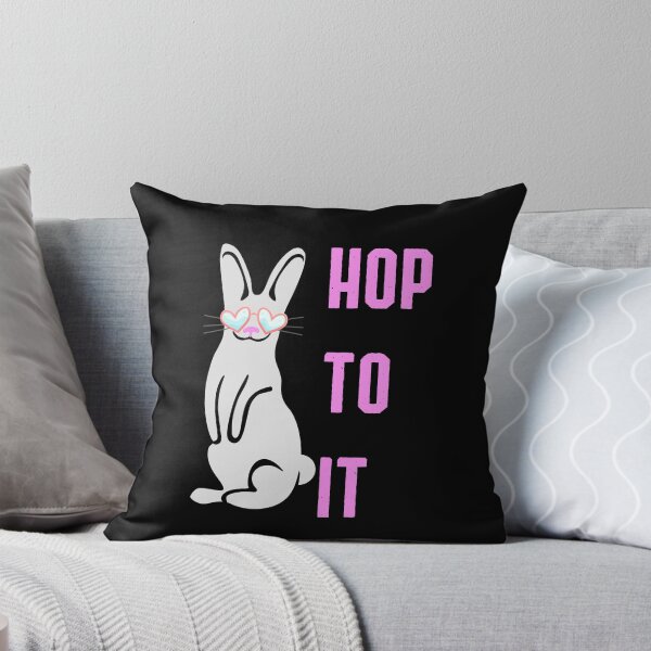 Item preview, Bunny with Glasses Hop To It  designed and sold by Labradoodlesetc.