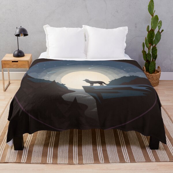 Item preview, Wolf Silhouette Landscape designed and sold by WearWolfDesigns.