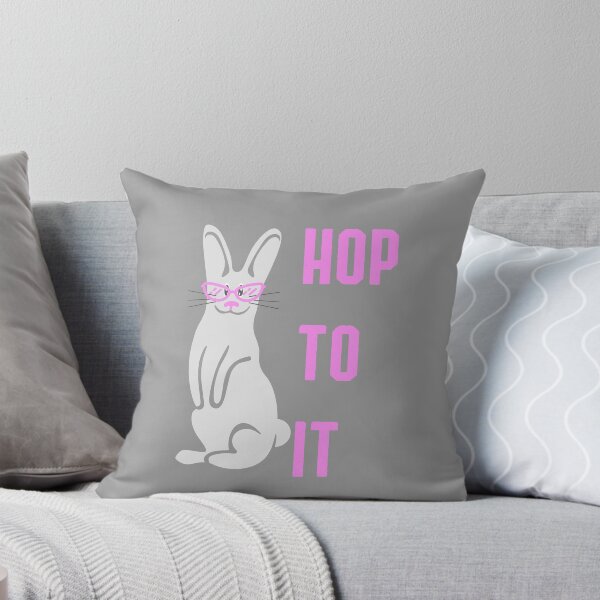 Item preview, Bunny with Glasses Hop To It  designed and sold by Labradoodlesetc.