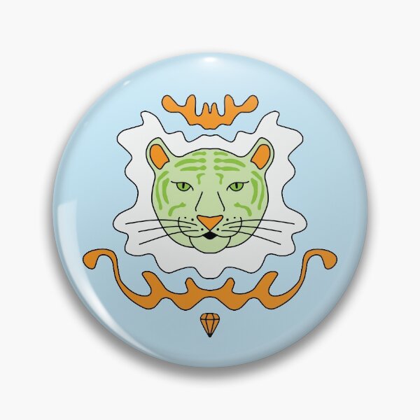 Item preview, Cute Cartoon Tiger - Orange and Green designed and sold by Twist Design.