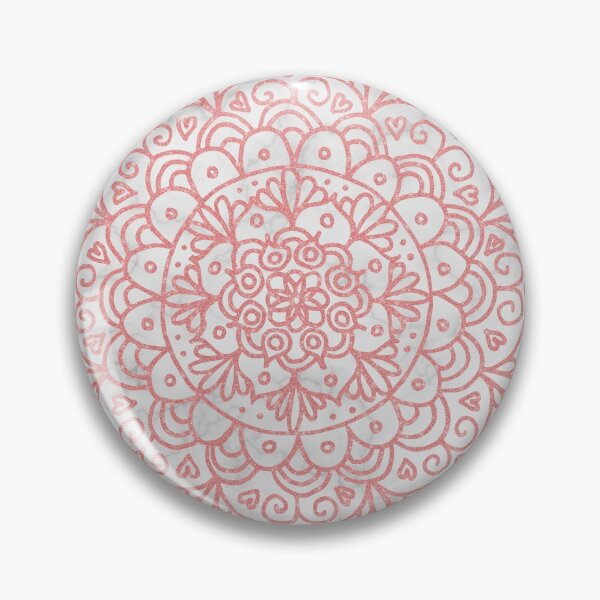 Item preview, Luxe Pink Mandala on Marble designed and sold by Julie Erin Designs.
