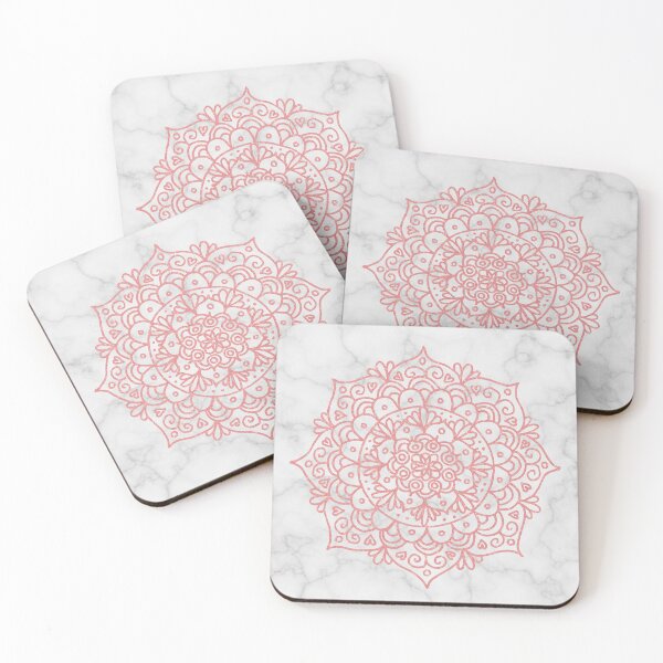 Item preview, Luxe Pink Mandala on Marble designed and sold by Julie Erin Designs.