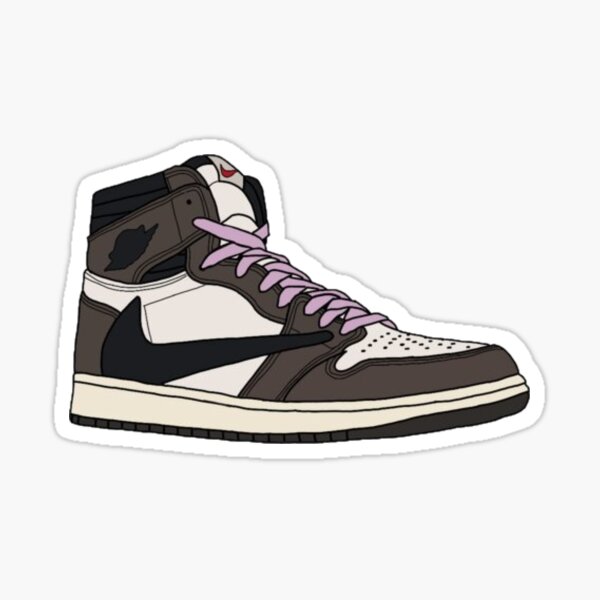 Travis Scott Jordan 1 high Retro Sticker