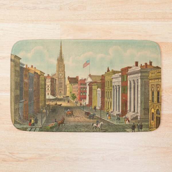 Item preview, Wall Street, New York (1847) designed and sold by allhistory.