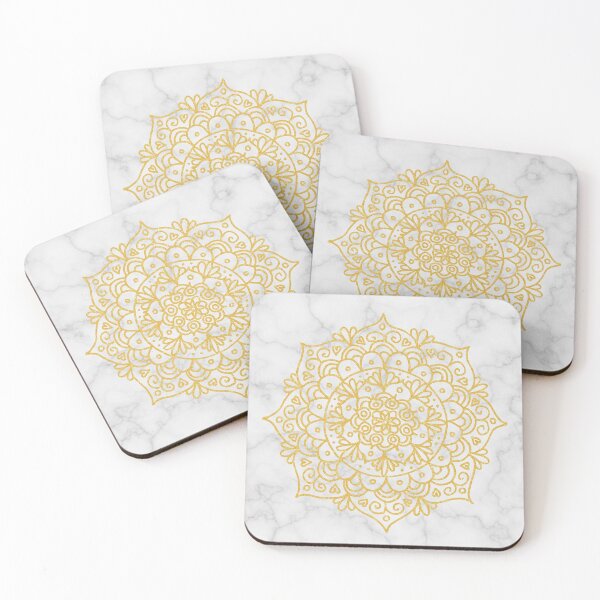 Item preview, Luxe Gold Mandala on Marble designed and sold by Julie Erin Designs.