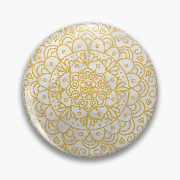 Item preview, Luxe Gold Mandala on Marble designed and sold by Julie Erin Designs.