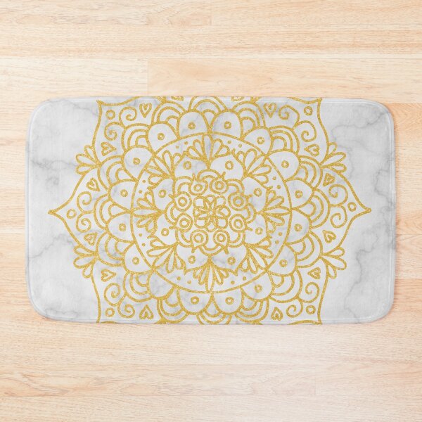 Item preview, Luxe Gold Mandala on Marble designed and sold by Julie Erin Designs.