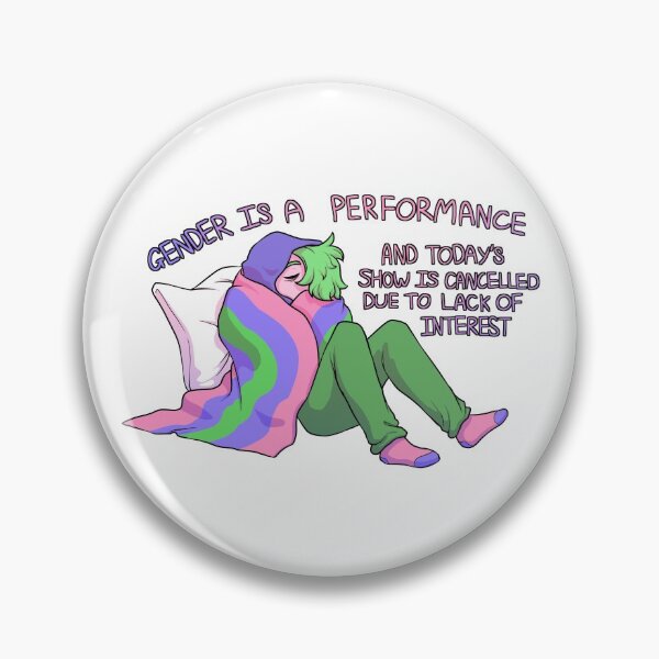 Item preview, GENDER IS A CANCELLED PERFORMANCE TRIGENDER PRIDE designed and sold by galaxia-prince.