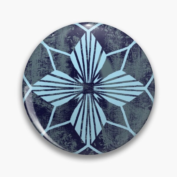Item preview, Diamond floral  - blue designed and sold by Joanne-Amanda.