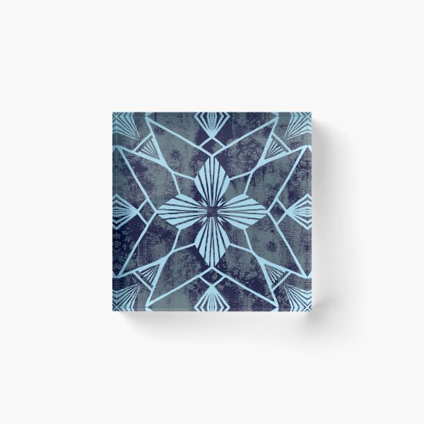Item preview, Diamond floral  - blue designed and sold by Joanne-Amanda.
