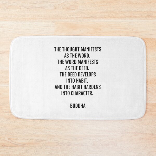 Item preview, The thought manifests as the word - Buddha quote - Quotes Said By Buddha designed and sold by Inspirationmotivation.