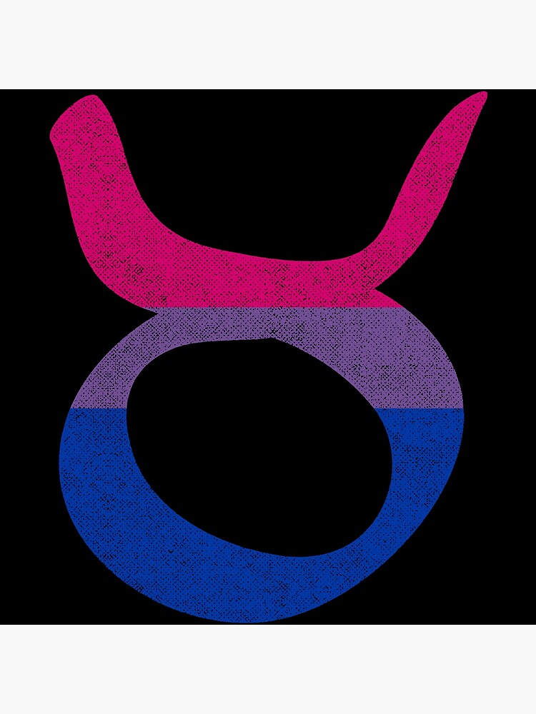 Bisexual Pride Flag Taurus Zodiac Sign Poster For Sale By Valador