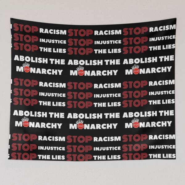 Item preview, STOP Racism, abolish the monarchy, team Meghan and Harry designed and sold by ritapestaninha.