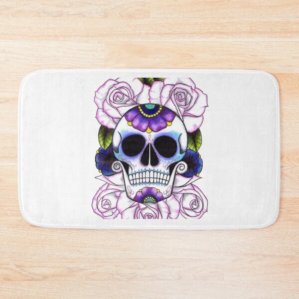 Item preview, Blue and Purple Sugar Skulls designed and sold by cindyfordyce.