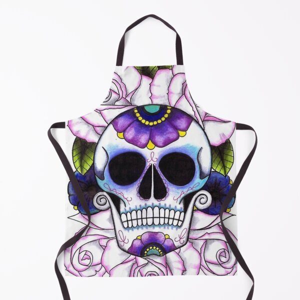 Item preview, Blue and Purple Sugar Skulls designed and sold by cindyfordyce.