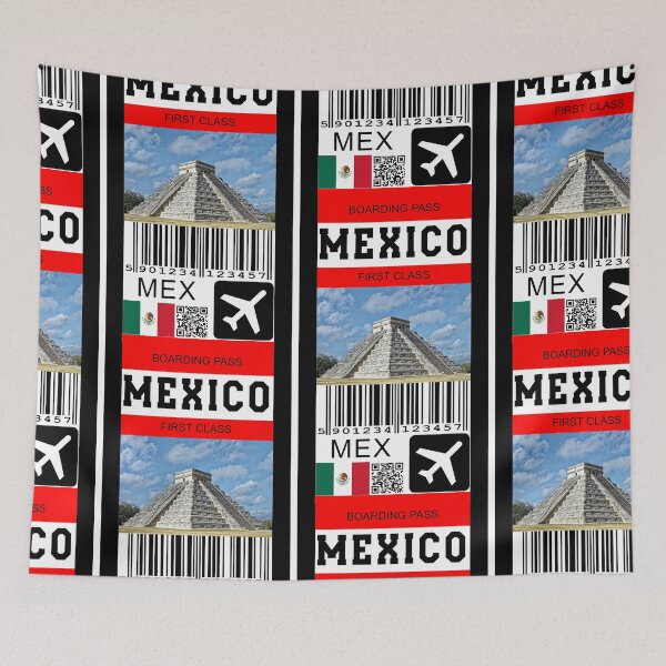 Item preview, Mexico first class boarding pass designed and sold by Travellerz.
