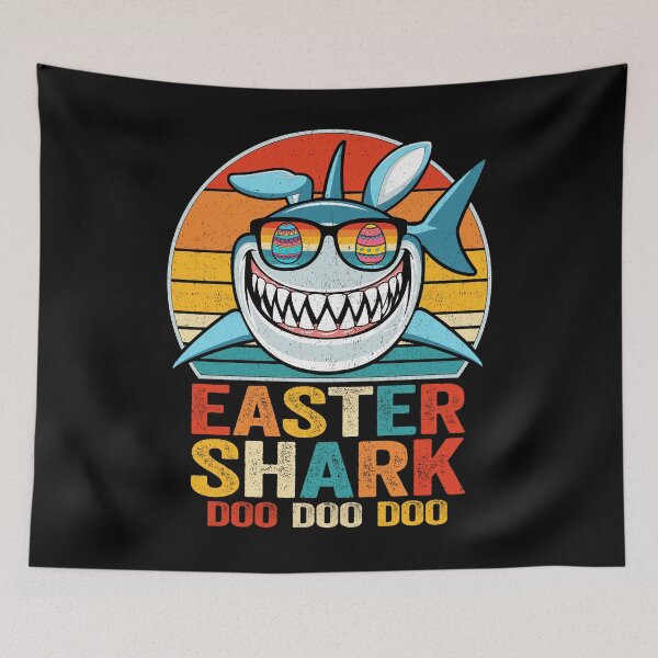 Item preview, Easter Shark Doo Doo Doo  Funny Daddy Mom Shark designed and sold by Renergie.
