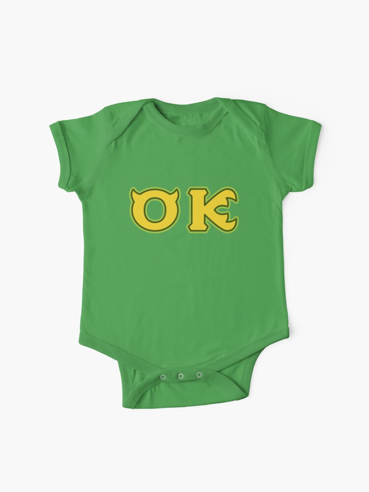 Baby One-Piece, Oozma Kappa - OK  designed and sold by teslacake