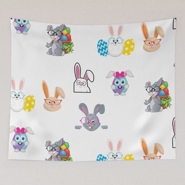 Item preview, Bunny With Glasses Sticker Pack designed and sold by SportyDogShop.