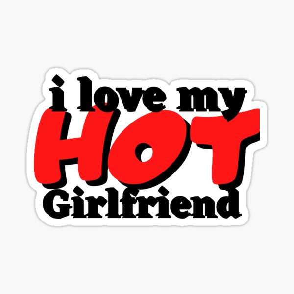 5 x 3.5 Oval I Love My GF Sticker Girlfriend Car Bumper Decal Cup