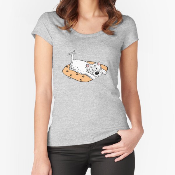 Westie! Fitted Scoop T-Shirt