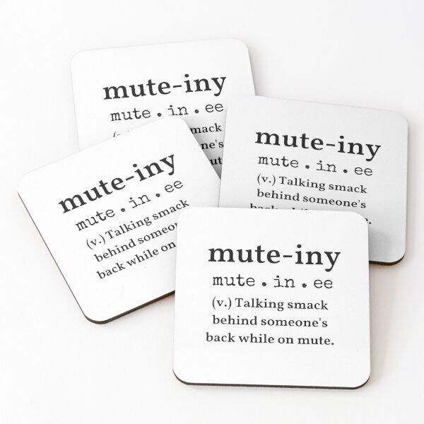 Artikelvorschau, Mute-Iny-Definition | Zoom-Design | Lustiges Zoom-Shirt | Definition entworfen und verkauft von Presto Prints Design.
